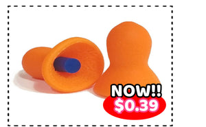 Uncorded Vinyl Earplugs