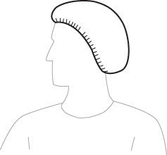 Polypropylene 21-inch Bouffant Cap - White