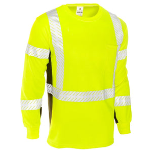 Flame Resistant Premium Black Series Long Sleeve T-Shirt  Lime