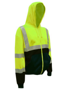 Cor-Brite Hoodie Sweatshirt - Lime Green