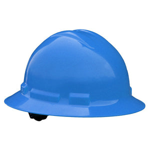 Quartz Full Brim Hard Hat - 6 pt. Suspension - 6 pt. Pinlock