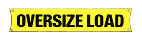 Oversize Load Banner - 18" x 96"