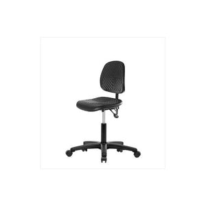 Polyurethane Desk Height Chairs, Medium Back, with Black Nylon Bases