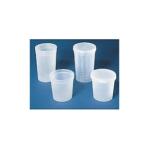 Disposable Specimen Containers, 4.5 oz. bulk, w/o lid, nonsterile (63x63mm) Qty: 500