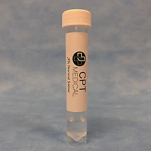 CPT Medical Specimen Transport Device, .09% Normal Saline, 3ml Fill, 15ml Transport Tube