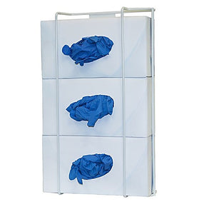 Glove Box Dispenser - Triple - White Coated-Wire