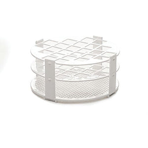 PLASTIC TEST TUBE RACK, ROUND, 24-TUBE