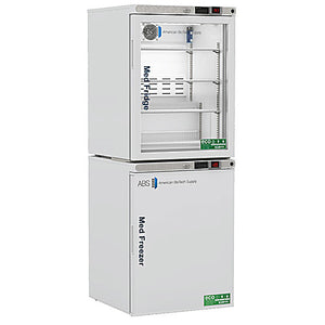 Premier Pharmacy Glass Door 5.2 cu. ft. Refrigerator/Solid Door 4 cu. ft. capacity Freezer -30°C