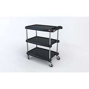 Metro myCart Series 3-Shelf Utility Cart with Microban, Blue