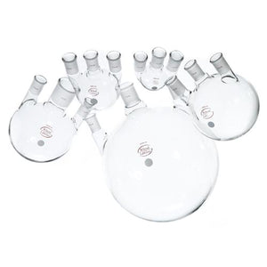 Round Bottom Three Vertical Neck Flasks