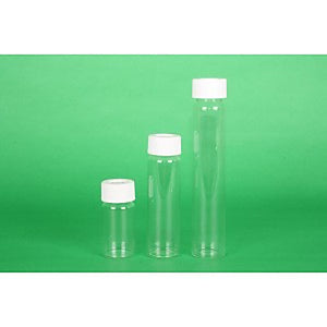 60mL Clear VOA Vial Assembled w/Open Top Bonded T/S Septa Cap #ID (72/cs)