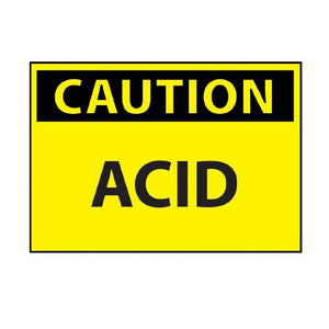 Acid Caution Sign