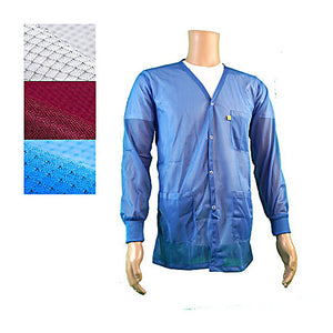 ESD Jacket, V-Neck, Knit Cuff