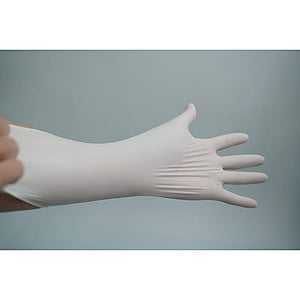 Latex examination gloves, powder free, large, white, 100/box,1000/cs