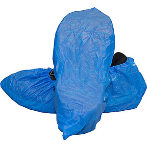 Blue Cast Polyethylene Shoe Covers