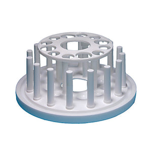 PLASTIC TEST TUBE RACK, ROUND, 12-TUBE