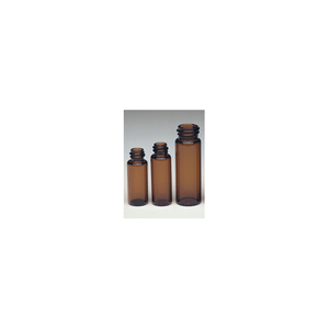 Vial 20 ml Amber, Lab File, No Closure