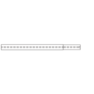 1.0mm ID Straight Inlet Liner for PerkinElmer Auto SYS and Clarus GCs, equipped with split/splitless inlets