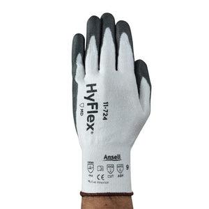 11-724 HyFlex® Palm Dipped Medium Duty, 13 Gauge Gloves with INTERCEPT™ Technology