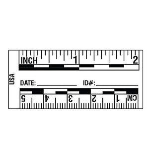 Photo Evidence Scale Adhesive2"/5Cm Black On White 50/Pk