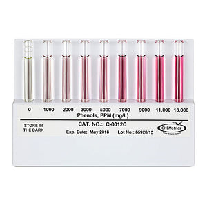 Phenols Comparator (flat) 0-13,000 ppm