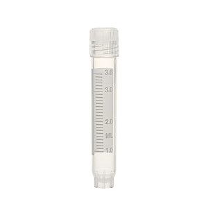 4.0ml External Thread Freestanding Cryovial, Sealing Lip, Sterile